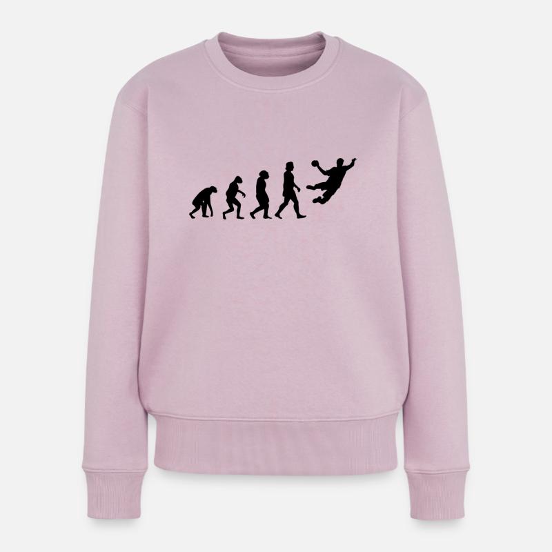 Handballer Evolution Handball Handballteam - Frauen Premium Bio Pullover - Altrosa