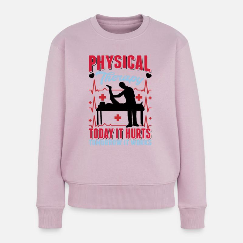 Physical Therapy Physiotherapeut Physiotherapie - Frauen Premium Bio Pullover - Altrosa