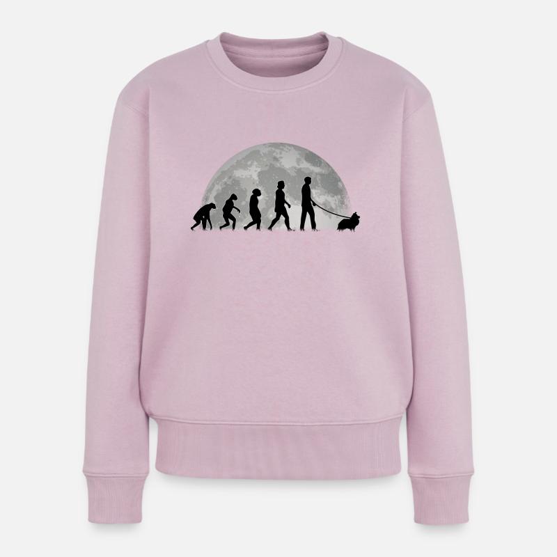 Sheltie Evolution Lune Shetland Berger - Pull Premium bio Femme - rose poudré