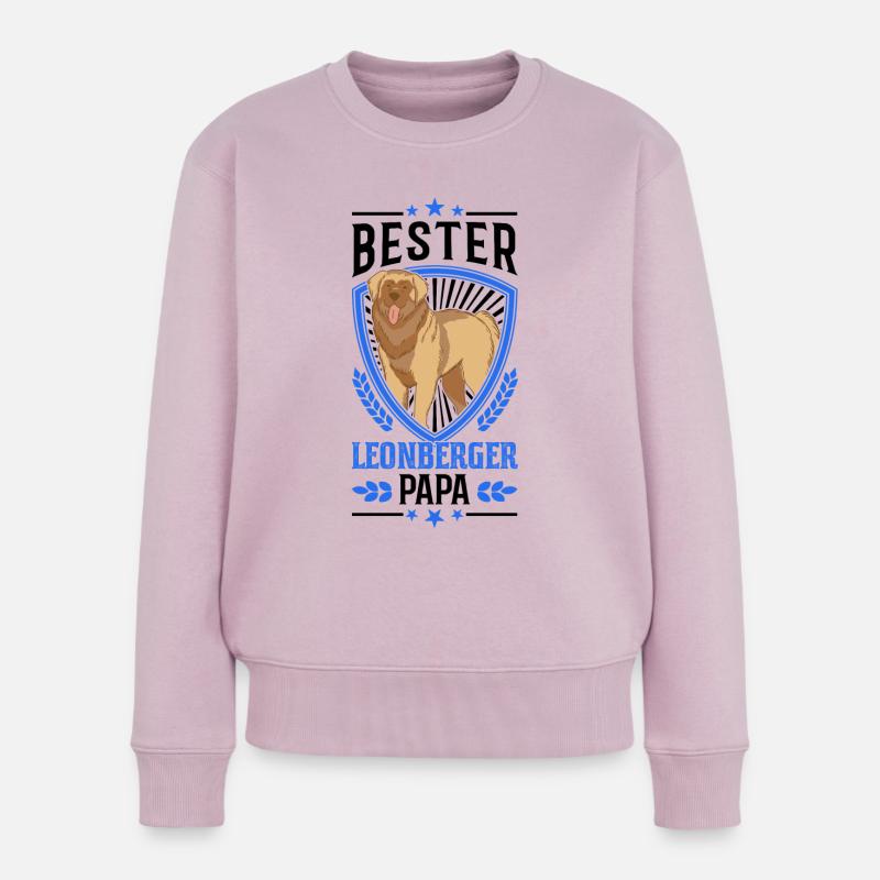 Bester Leonberger Papa - Frauen Premium Bio Pullover - Altrosa