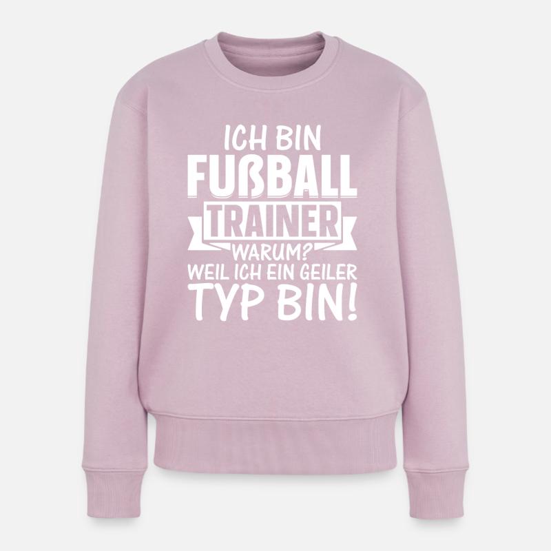 Fußball Trainer - Frauen Premium Bio Pullover - Altrosa