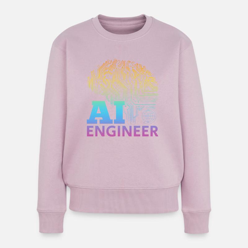 AI Engineer - Ai Artificial Intelligence Machine L - Frauen Premium Bio Pullover - Altrosa