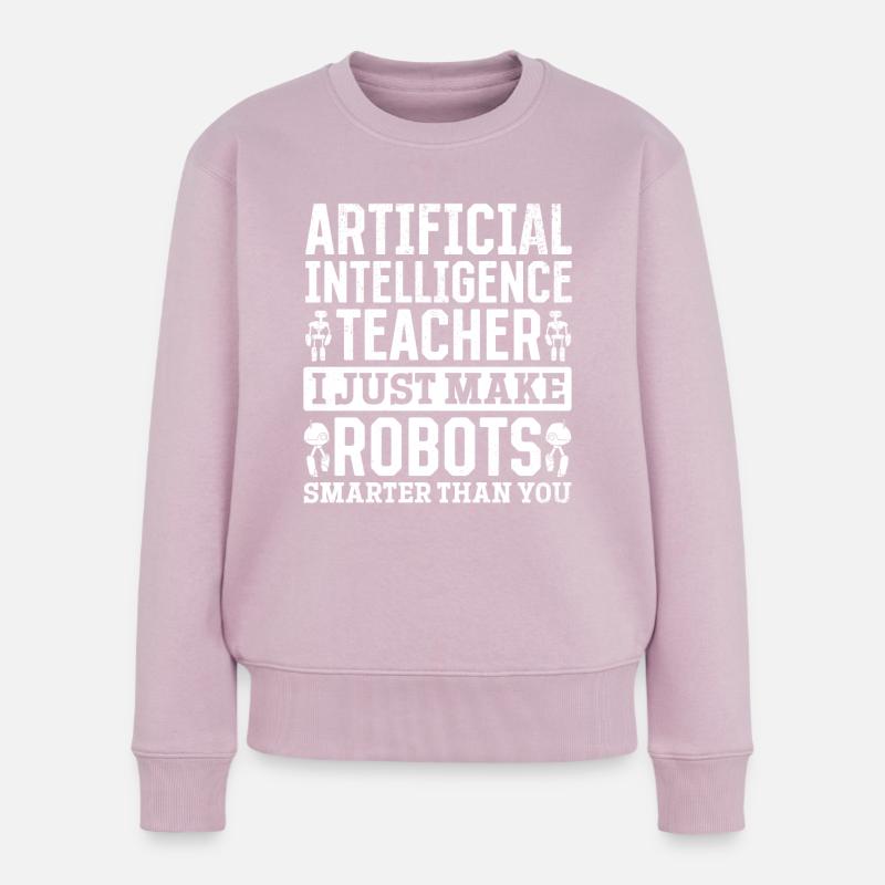 Artificial Intelligence Teacher - Frauen Premium Bio Pullover - Altrosa