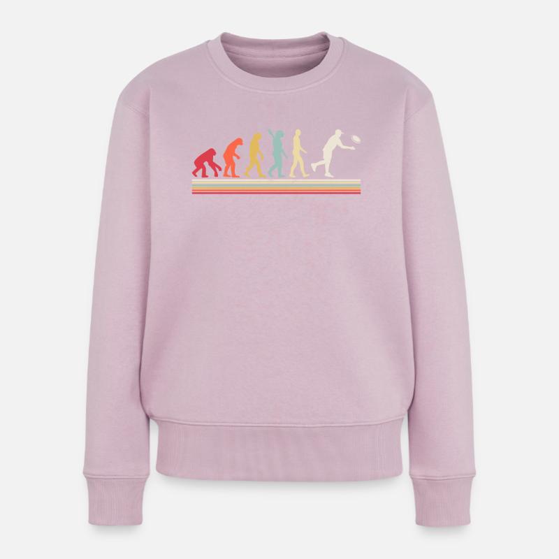 Disc Golf Disc Golfing Evolution disc golf player - Frauen Premium Bio Pullover - Altrosa