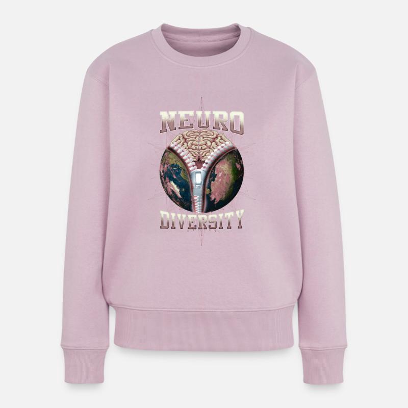 We All Think Differently Neurodiversity - Frauen Premium Bio Pullover - Altrosa
