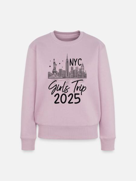 Girls Trip New York 2025 - Frauen Premium Bio Pullover - Altrosa