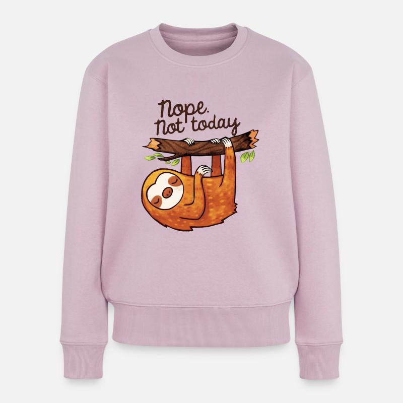 NOPE NO TODAY ! - Pull Premium bio Femme - rose poudré