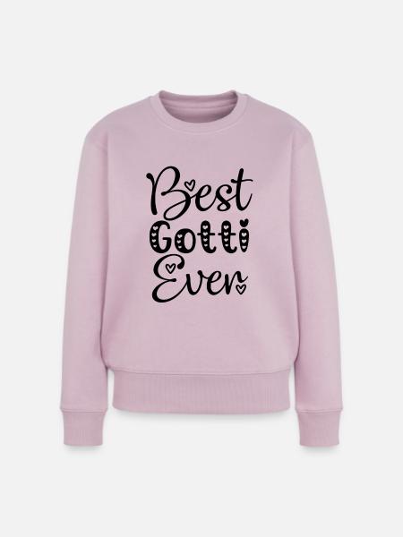 Bestes Gotti der Welt Schweiz Patentante Patin - Frauen Premium Bio Pullover - Altrosa