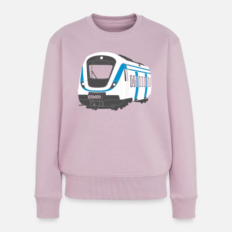 Pendeltåg X60 - Frauen Premium Bio Pullover - Altrosa