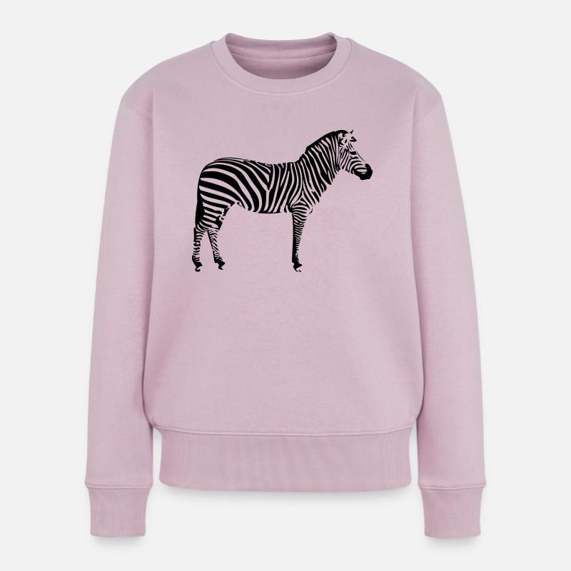Zebra 1 - Frauen Premium Bio Pullover - Altrosa