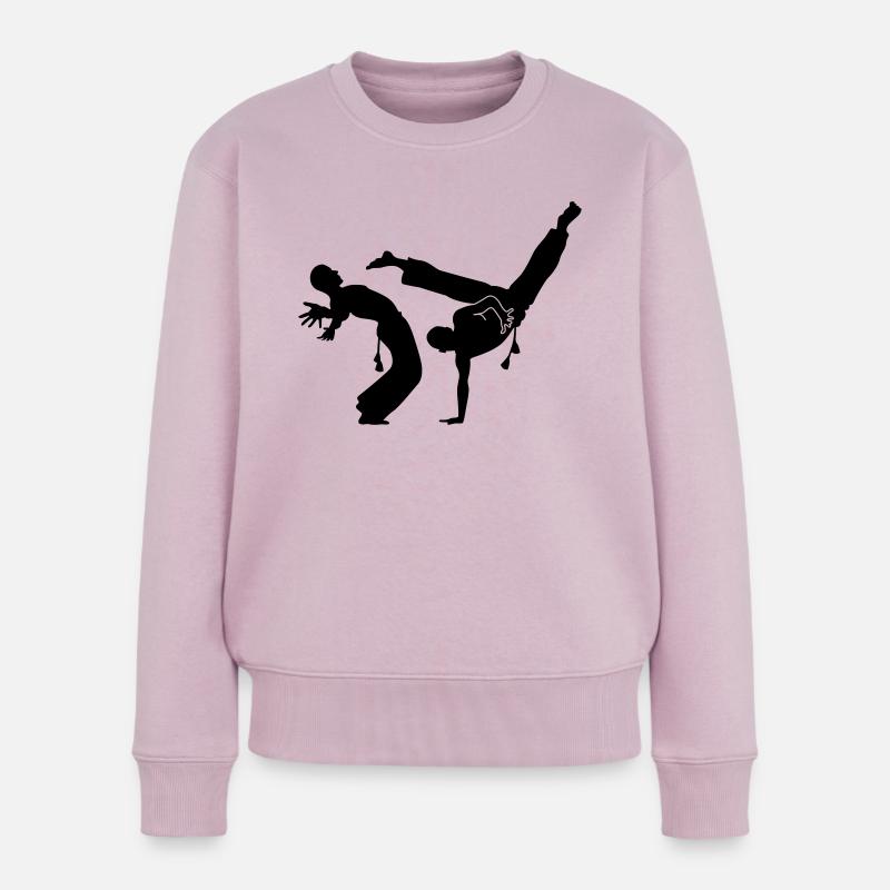 capoeira - Frauen Premium Bio Pullover - Altrosa
