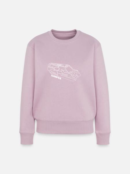 Stargate Atlantis, Raumschiff, Puddle Jumper - Frauen Premium Bio Pullover - Altrosa