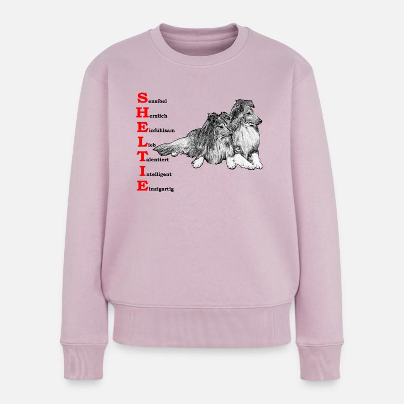 Shelties 1 - Frauen Premium Bio Pullover - Altrosa
