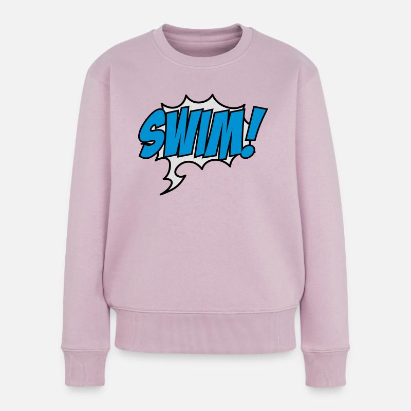swim - Frauen Premium Bio Pullover - Altrosa