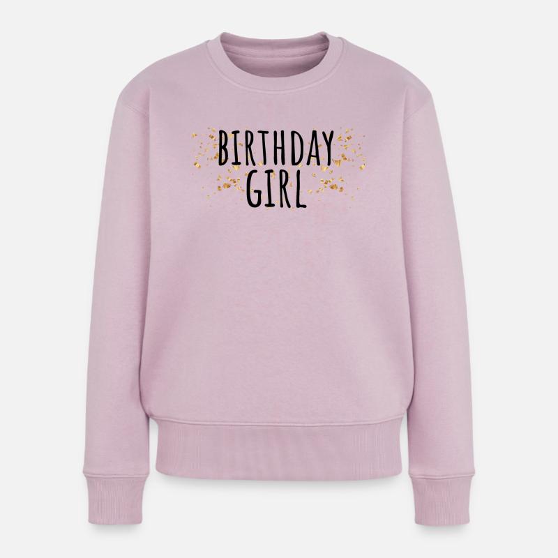 FILLE DONT C'EST L'ANNIVERSAIRE - Pull Premium bio Femme - rose poudré