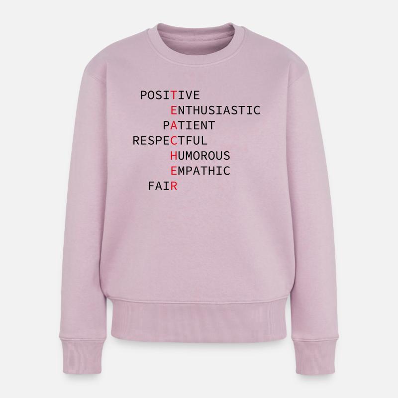Lehrer - Frauen Premium Bio Pullover - Altrosa