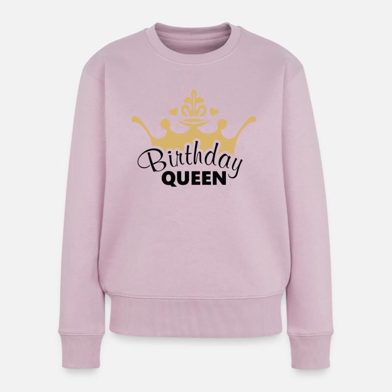 Geburtstagskönigin - Frauen Premium Bio Pullover - Altrosa