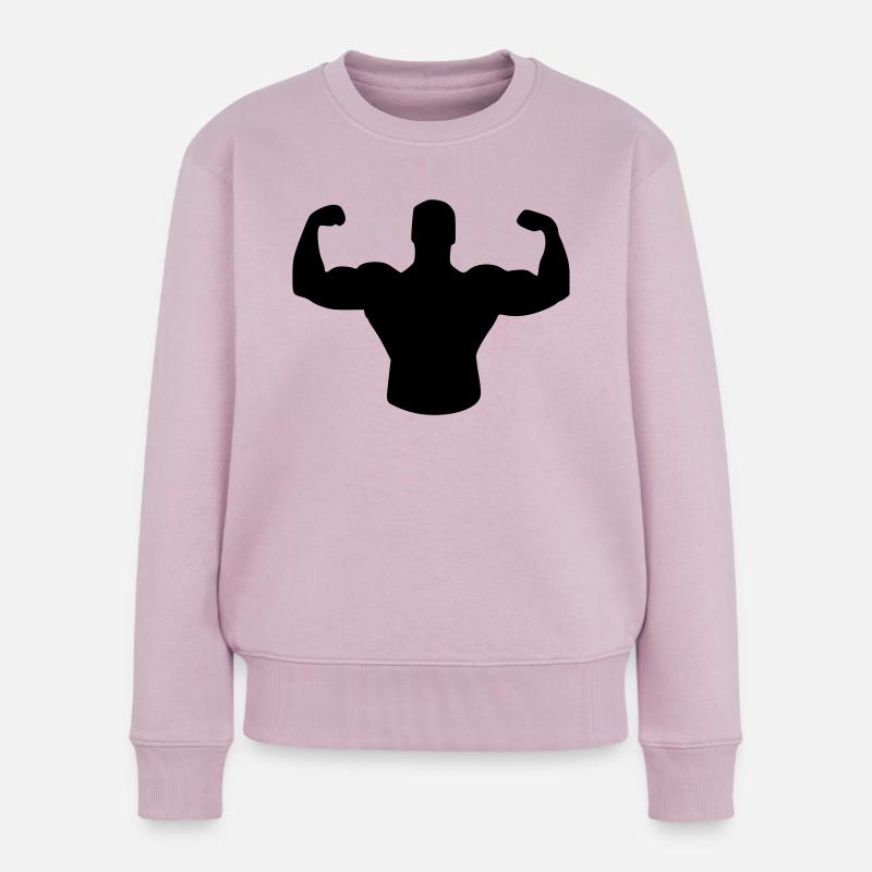 musculation - Pull Premium bio Femme - rose poudré