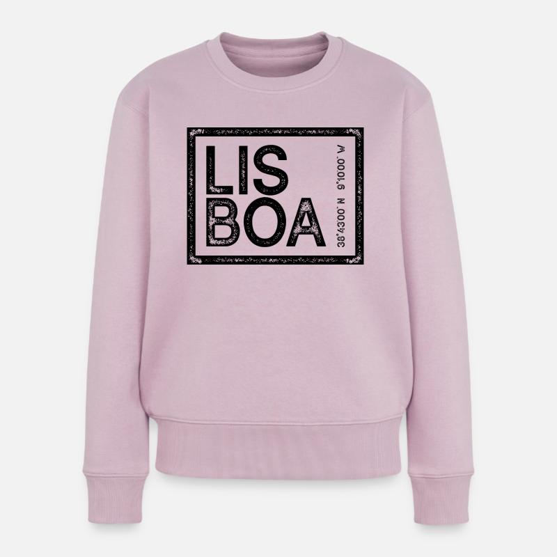LISSABON - Frauen Premium Bio Pullover - Altrosa