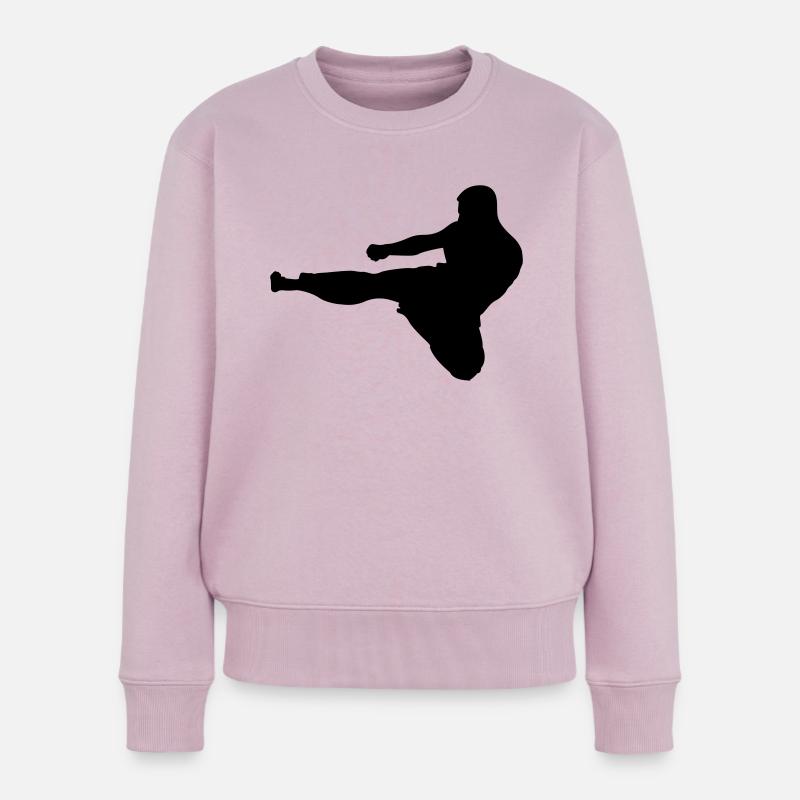 Martial Arts # 7 - Frauen Premium Bio Pullover - Altrosa