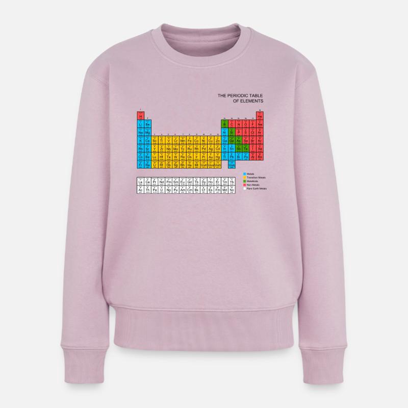 Periodensystems - Frauen Premium Bio Pullover - Altrosa