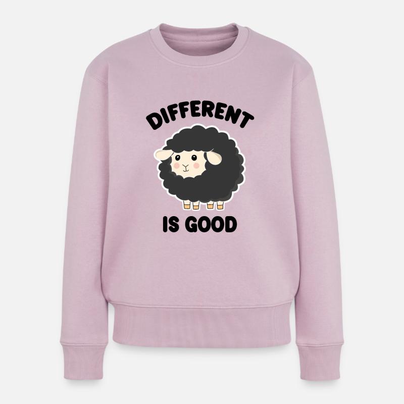 Anders ist Good Black Sheep - Frauen Premium Bio Pullover - Altrosa