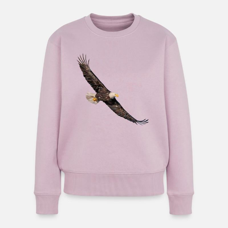 Bald Eagle - Women's Premium Organic Jumper - dusky pink