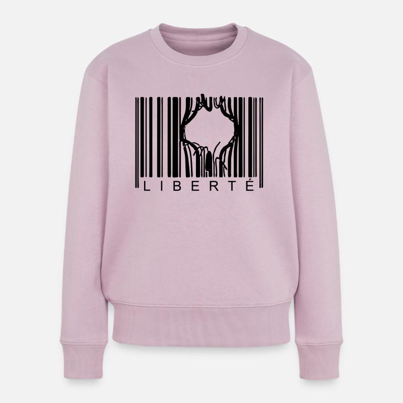 BARCODE-FREIHEIT - Frauen Premium Bio Pullover - Altrosa