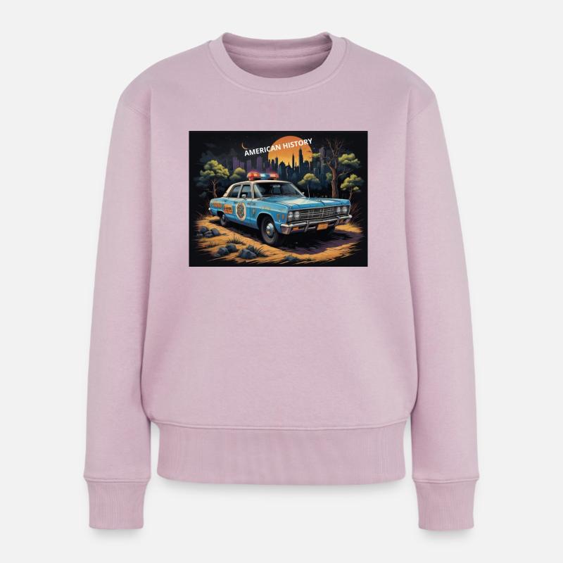 Polizeiauto - Frauen Premium Bio Pullover - Altrosa