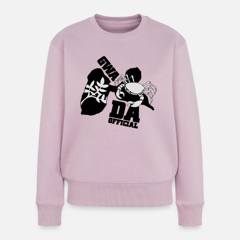 gwada-official-crabe - Pull Premium bio Femme - rose poudré