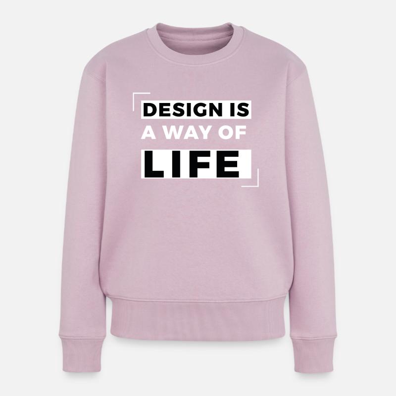 Design - Frauen Premium Bio Pullover - Altrosa