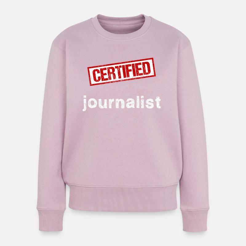 Journaliste - Pull Premium bio Femme - rose poudré