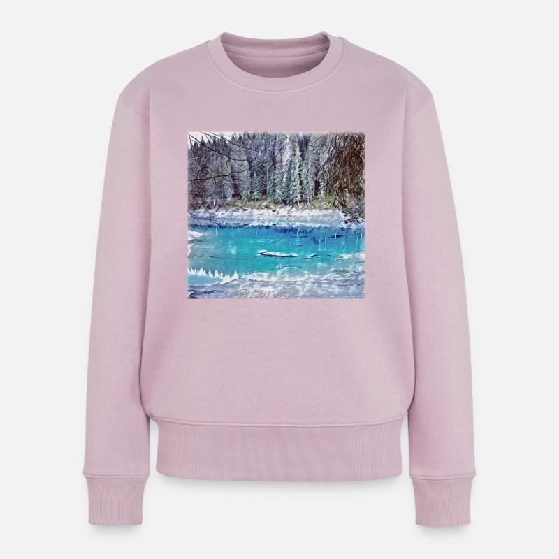 Caumasee - Frauen Premium Bio Pullover - Altrosa