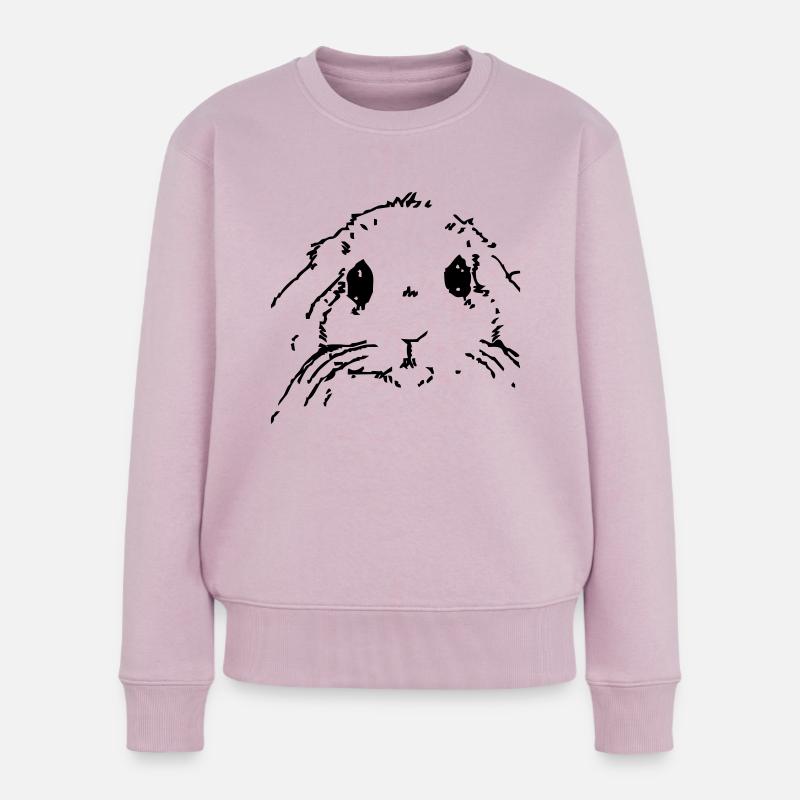 Hase - Frauen Premium Bio Pullover - Altrosa
