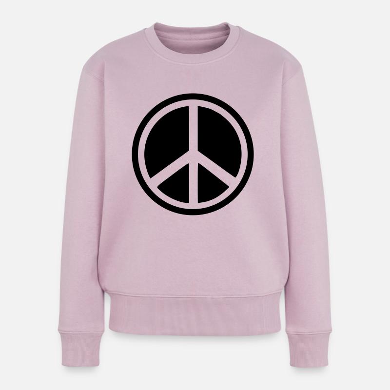 Peace - Frauen Premium Bio Pullover - Altrosa