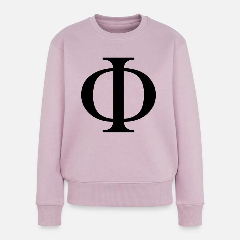 phi greek - Pull Premium bio Femme - rose poudré