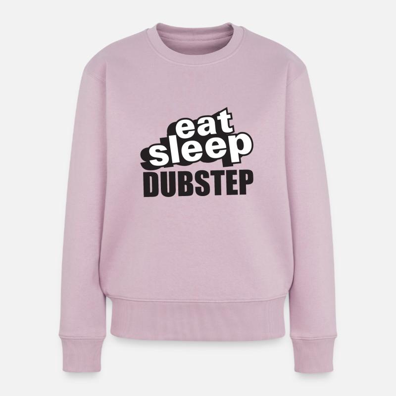 Eat Sleep Dubstep - Pull Premium bio Femme - rose poudré