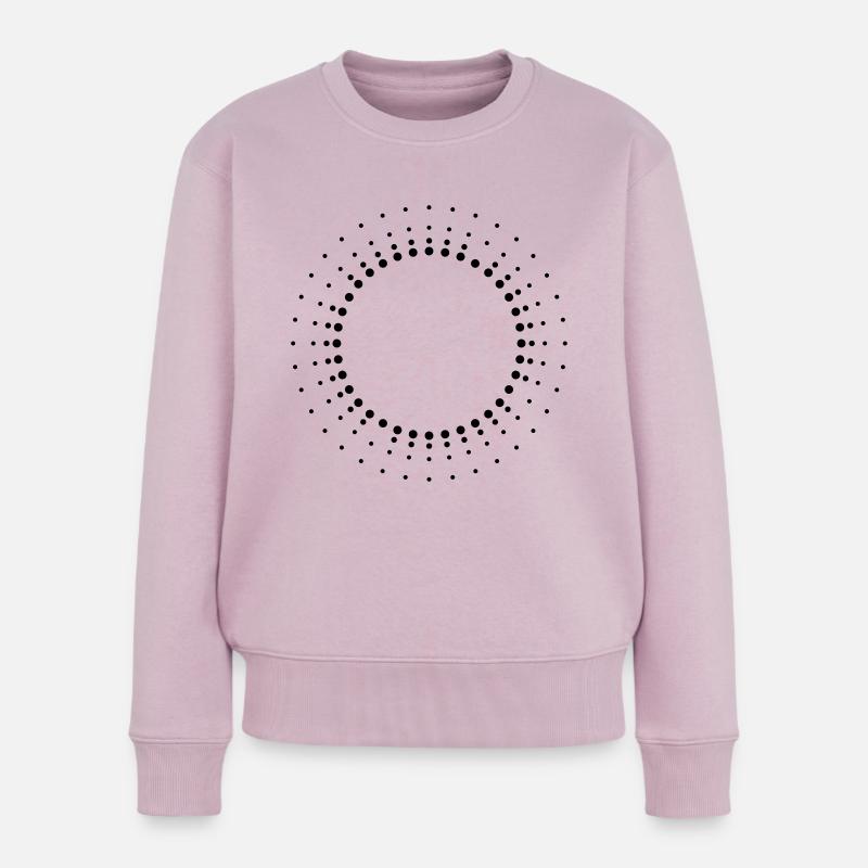 sunbeams Kreis - Frauen Premium Bio Pullover - Altrosa