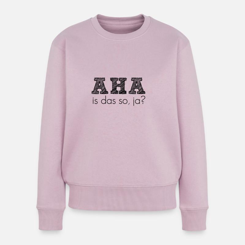 aha - Frauen Premium Bio Pullover - Altrosa