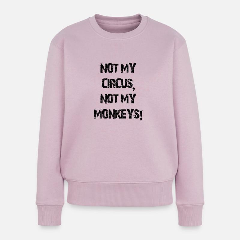 Not My Monkeys - Frauen Premium Bio Pullover - Altrosa