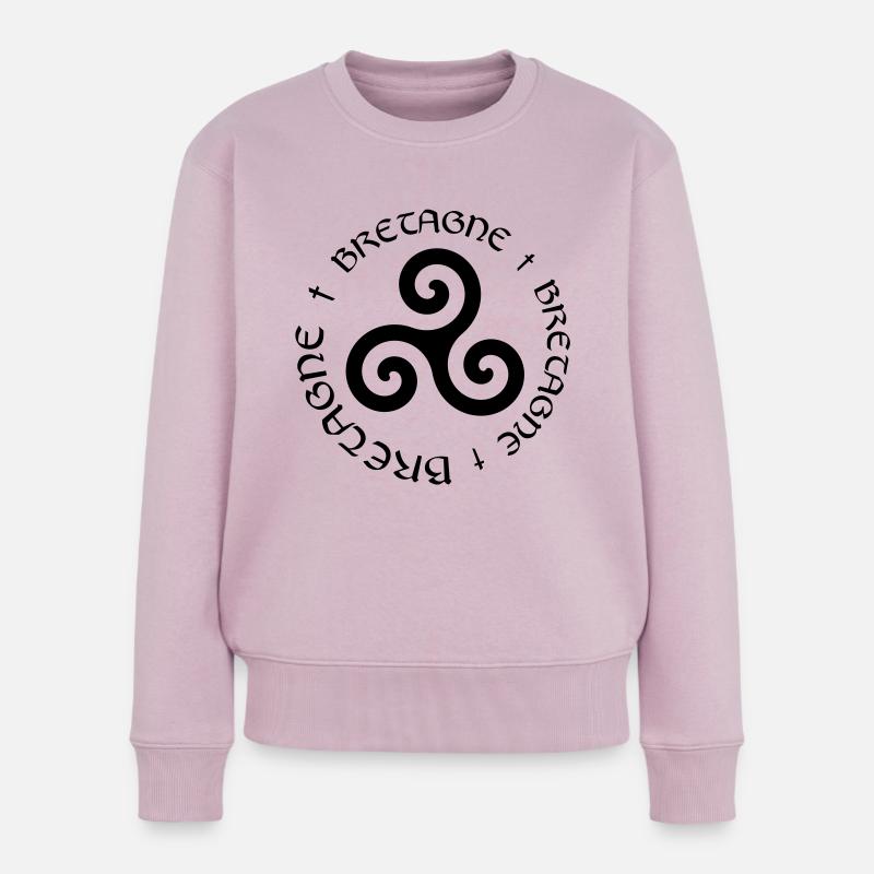 Bretagne ! - Frauen Premium Bio Pullover - Altrosa