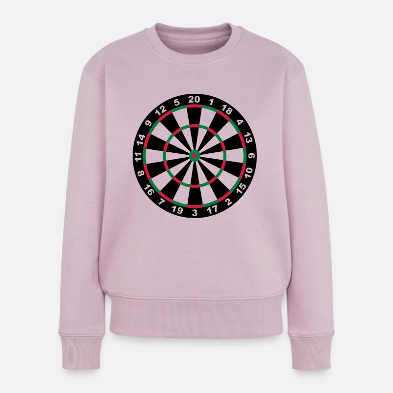 Dartscheibe - Frauen Premium Bio Pullover - Altrosa