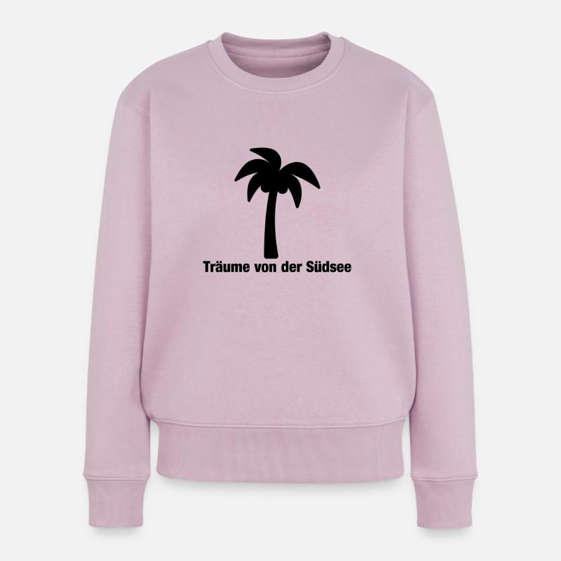 Südsee Träume - Frauen Premium Bio Pullover - Altrosa