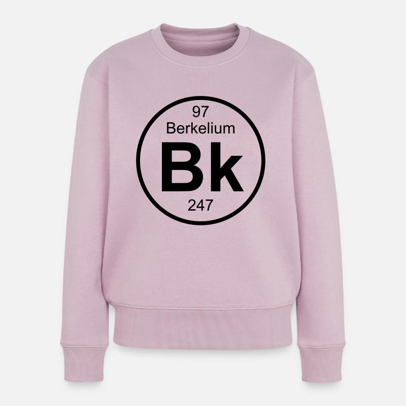Element 97 - bk (berkelium) - Full (round) - Frauen Premium Bio Pullover - Altrosa