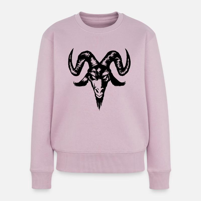 Ziegenkopf - Pull Premium bio Femme - rose poudré