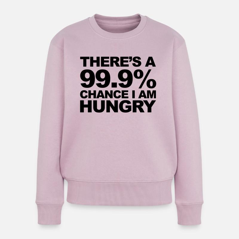 Hungry - Pull Premium bio Femme - rose poudré