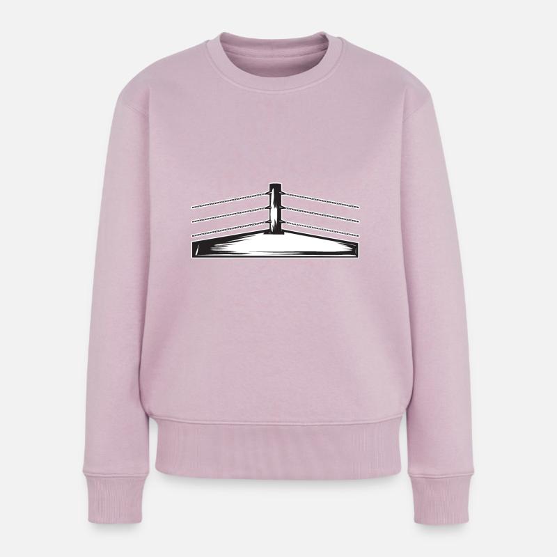 Wrestling Ring - Frauen Premium Bio Pullover - Altrosa