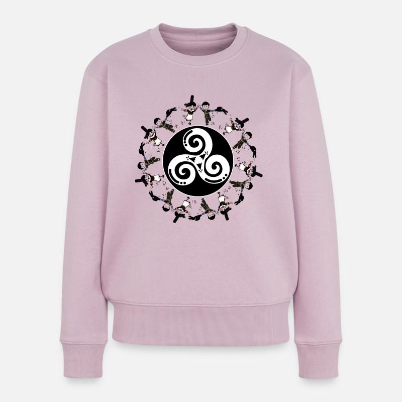 fest dez bretagne - Frauen Premium Bio Pullover - Altrosa