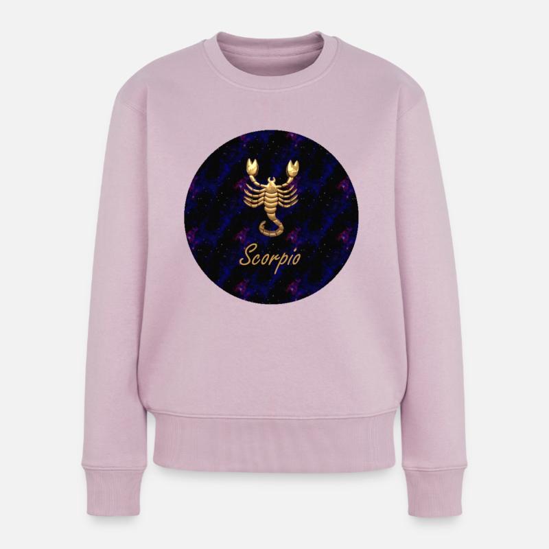 Scorpio Scorpion - Frauen Premium Bio Pullover - Altrosa