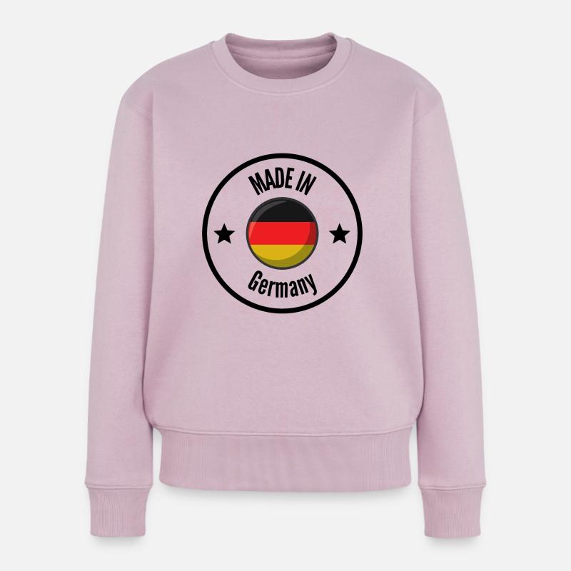 MADE IN GERMANY - Frauen Premium Bio Pullover - Altrosa